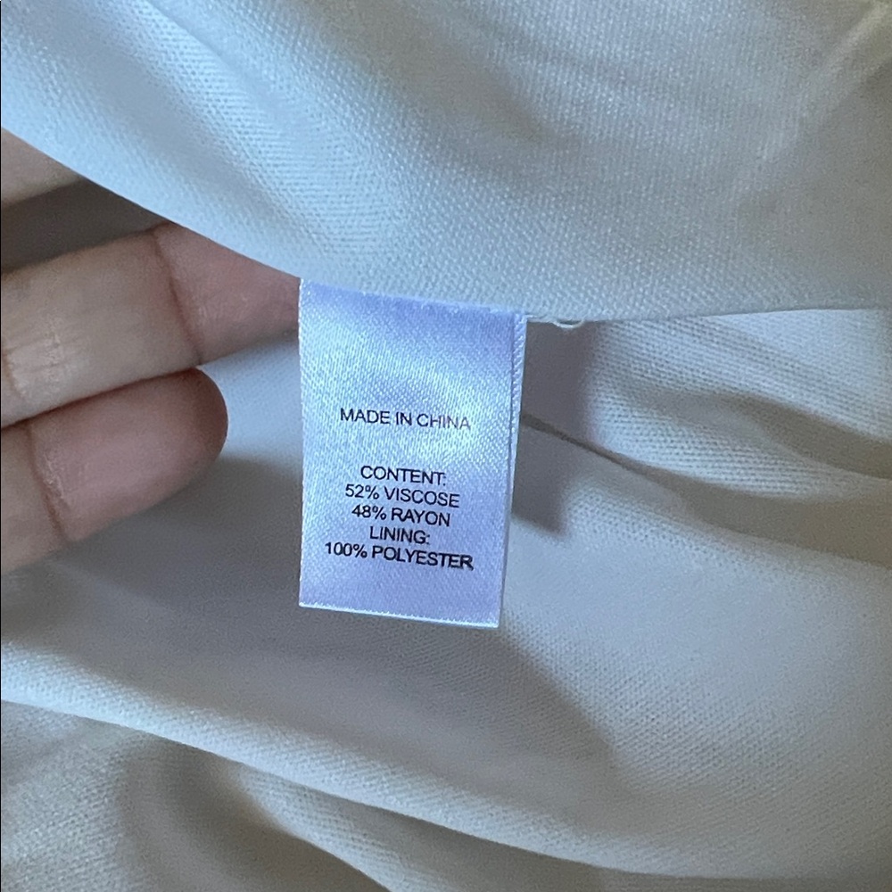 Lafayette 148 New York White High Low Dress - Picture 7 of 8